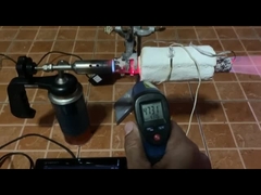 Тест одеяла изоляции аэрогеля на высокотемпературном.